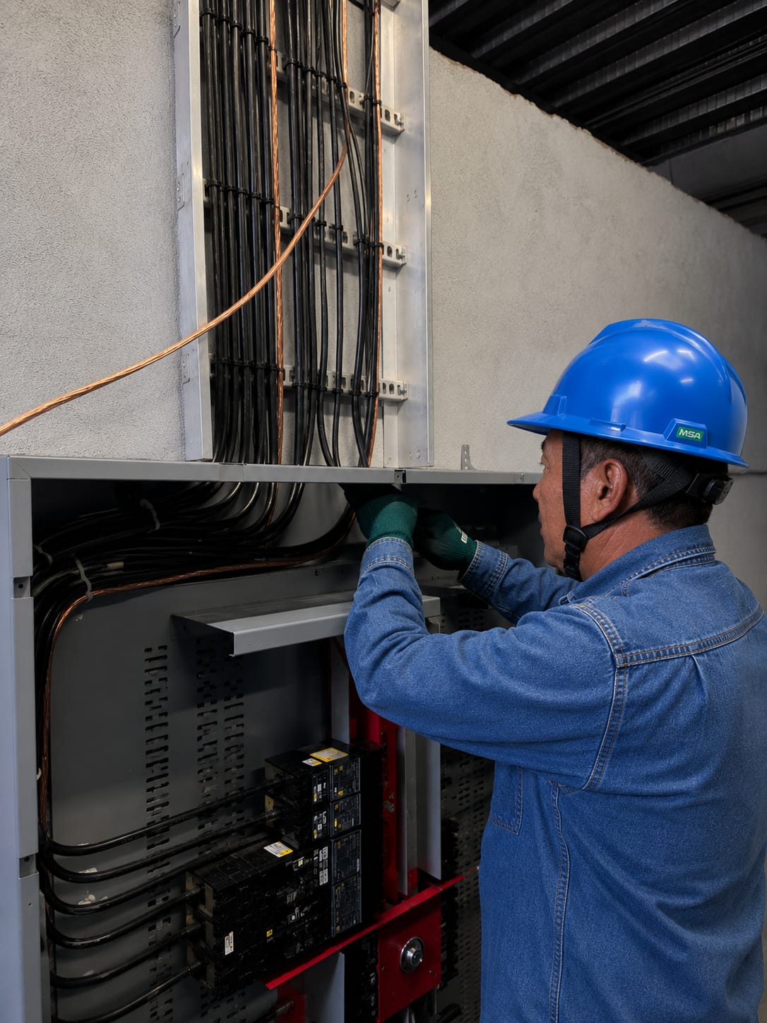 Trabajo eléctrico SEIRV en campo