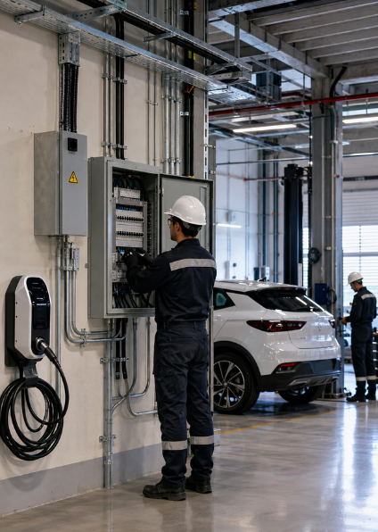 Cuarto eléctrico automotriz